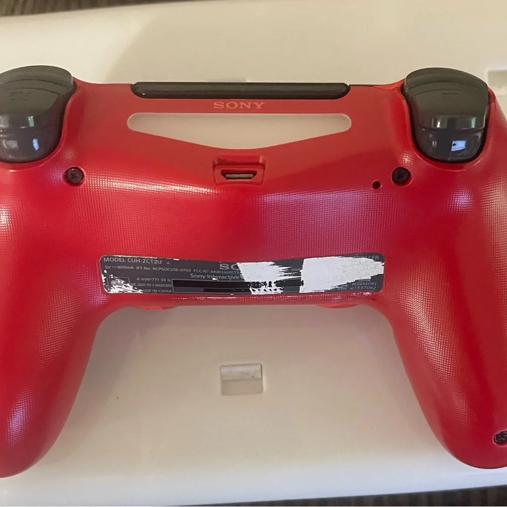 Sony Red and Black Camo Wireless Controller